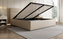 Lit rembourré design Merry Tissu avec espace de rangement