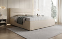 Lit rembourré design Merry Tissu avec espace de rangement