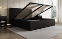 Lit rembourré design Merry Tissu avec espace de rangement