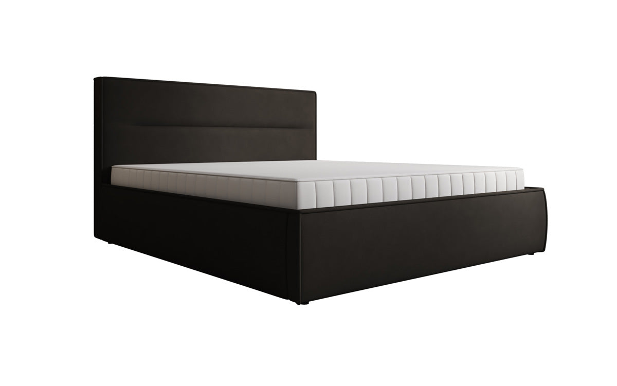 Designer gestoffeerd bed Merry Stof met opbergruimte