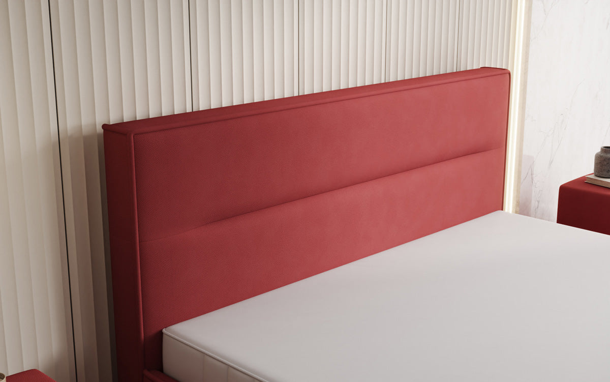 Designer gestoffeerd bed Merry Stof met opbergruimte