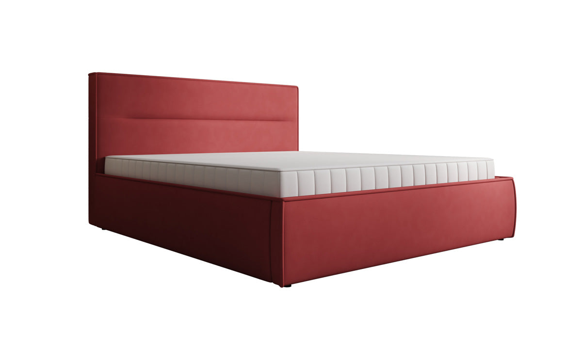 Designer gestoffeerd bed Merry Stof met opbergruimte