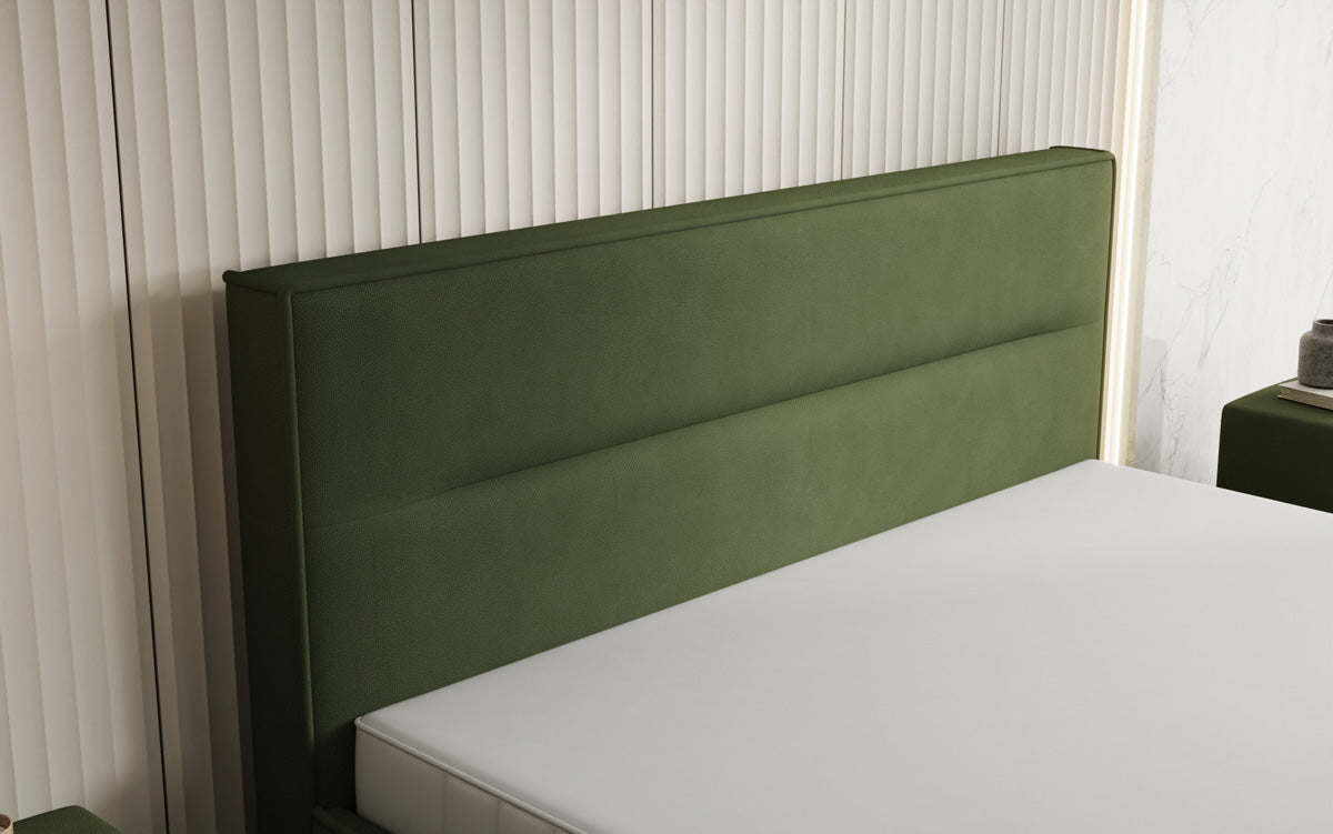 Designer gestoffeerd bed Merry Stof met opbergruimte