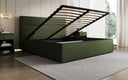Lit rembourré design Merry Tissu avec espace de rangement