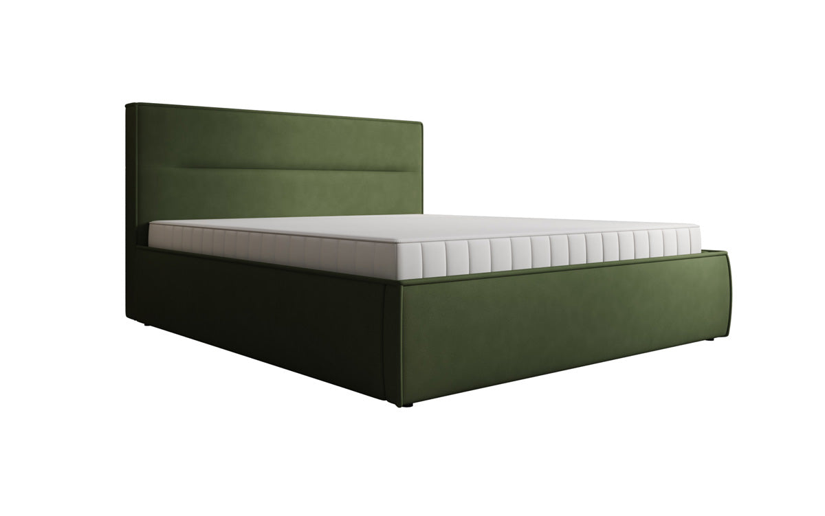 Designer gestoffeerd bed Merry Stof met opbergruimte
