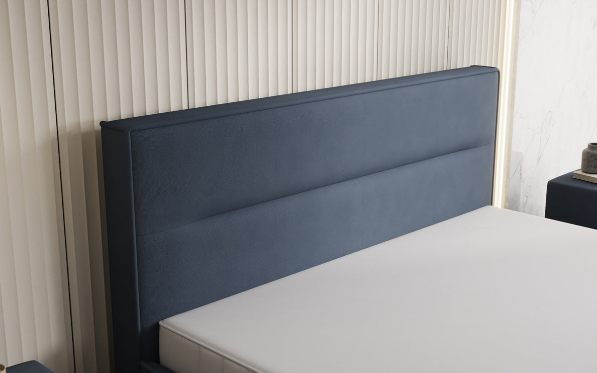 Designer gestoffeerd bed Merry Stof met opbergruimte