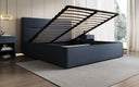 Lit rembourré design Merry Tissu avec espace de rangement