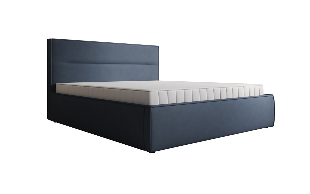 Designer gestoffeerd bed Merry Stof met opbergruimte