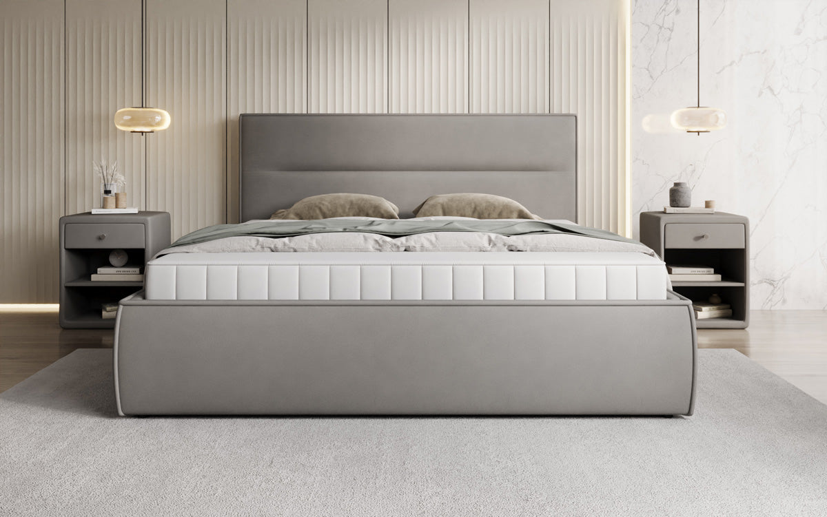 Designer gestoffeerd bed Merry Stof met opbergruimte