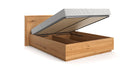 Lit design Celestia en Chêne massif avec espace de rangement