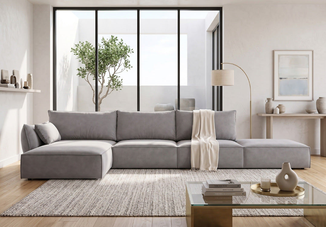 Designer Sofa Nuvola L Open in Samt