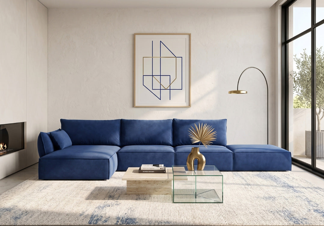 Designer Sofa Nuvola L Open in Samt