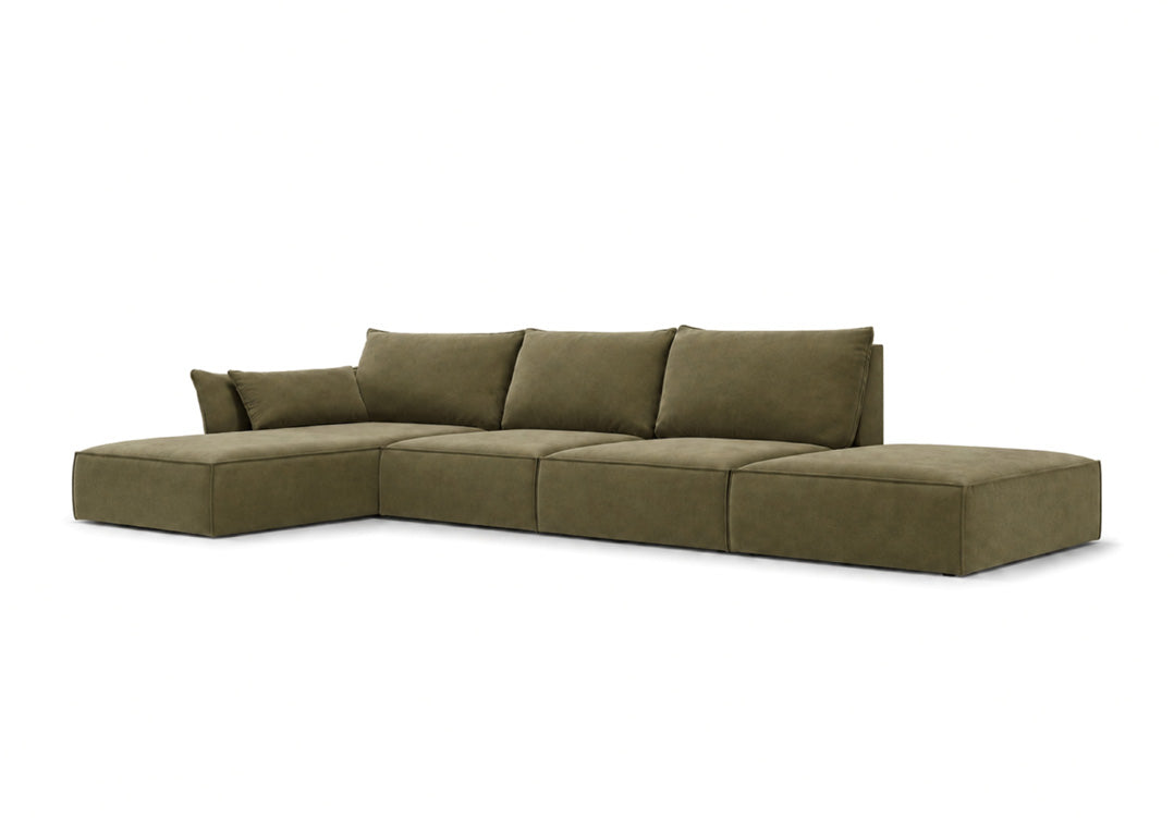 Designer Sofa Nuvola L Open in Samt