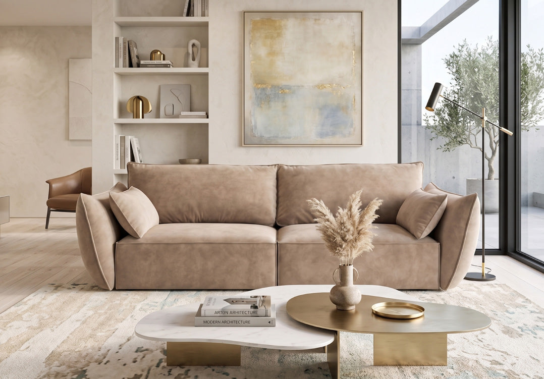 Designer Sofa 3 Sitzer Nuvola in Samt