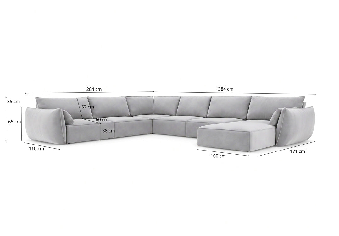 Designbank Nuvola U in Fluweel