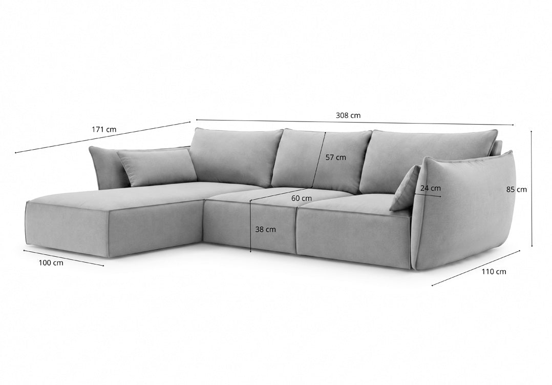 Designbank Nuvola L in Fluweel