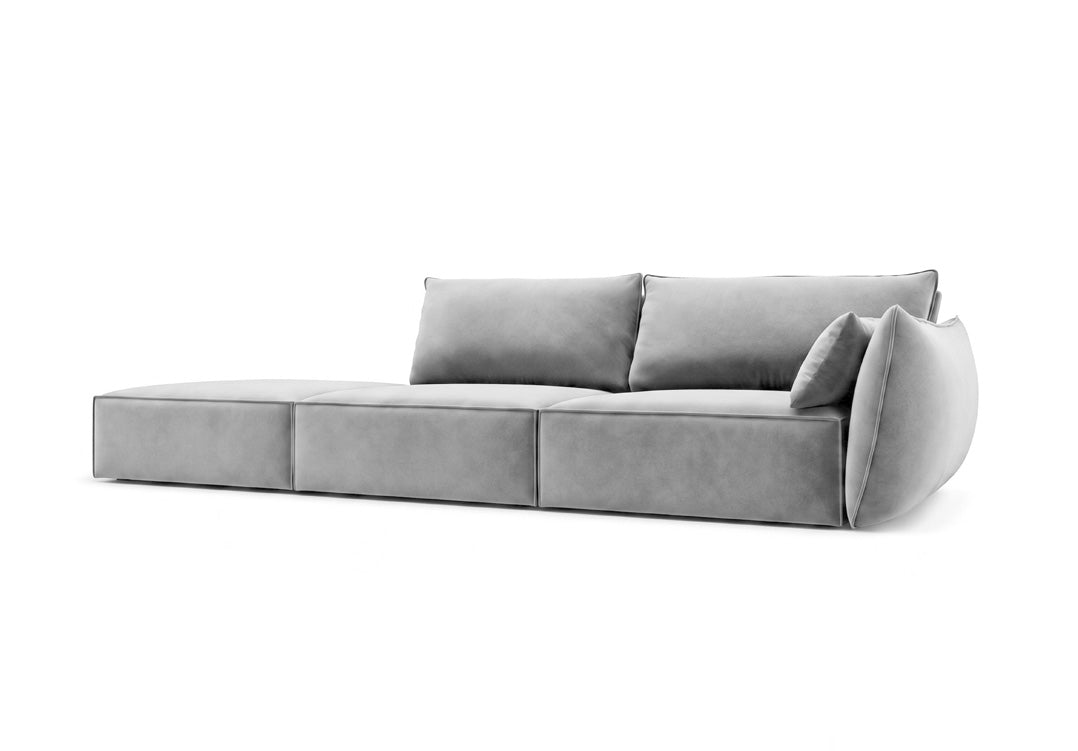Designerbank chaise longue Nuvola in Fluweel