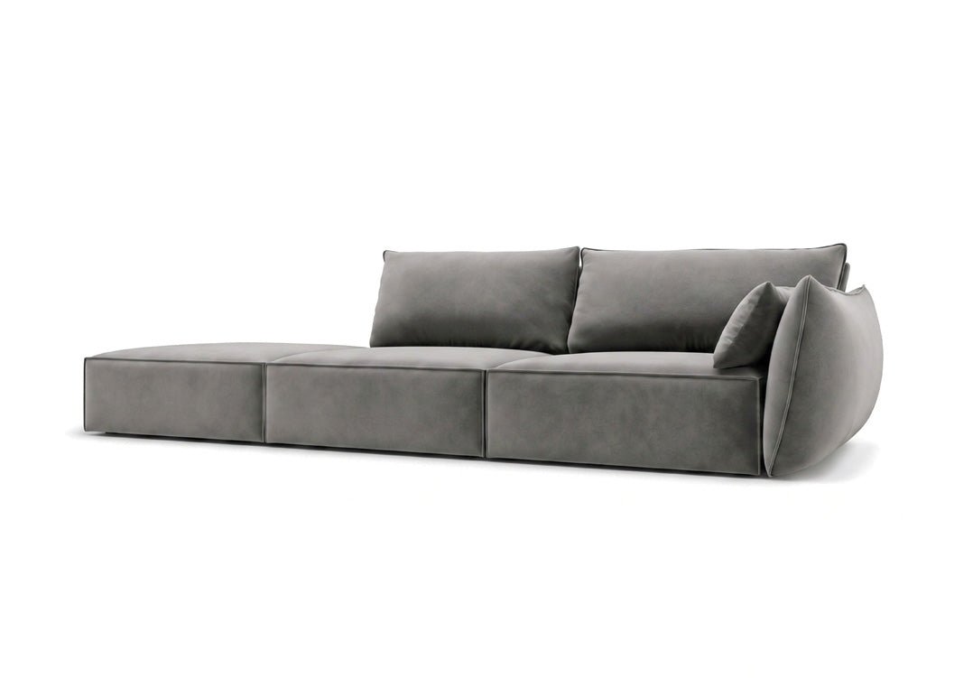 Designerbank chaise longue Nuvola in Fluweel