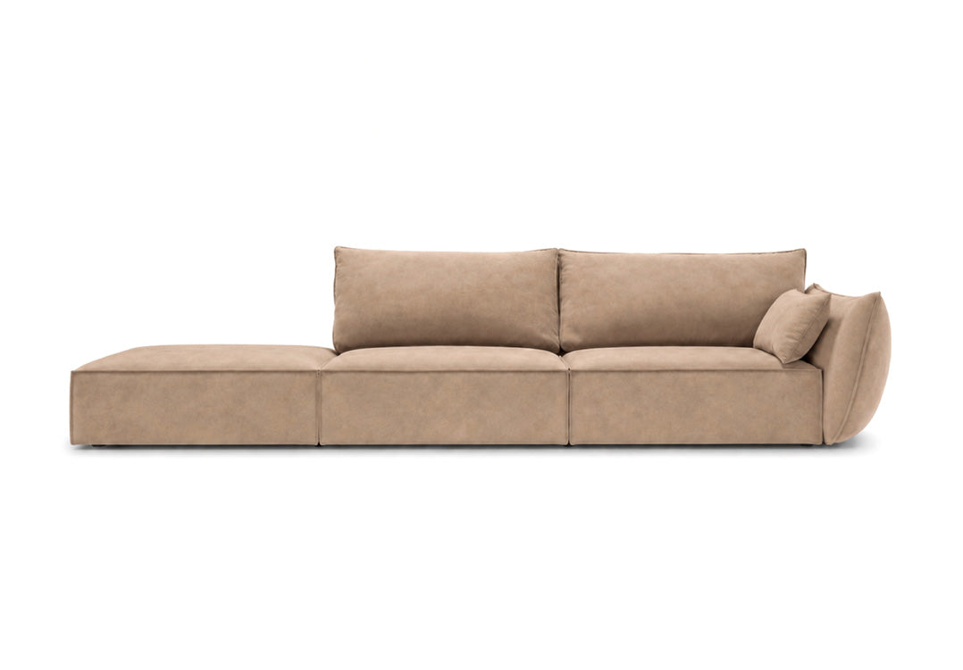 Designerbank chaise longue Nuvola in Fluweel