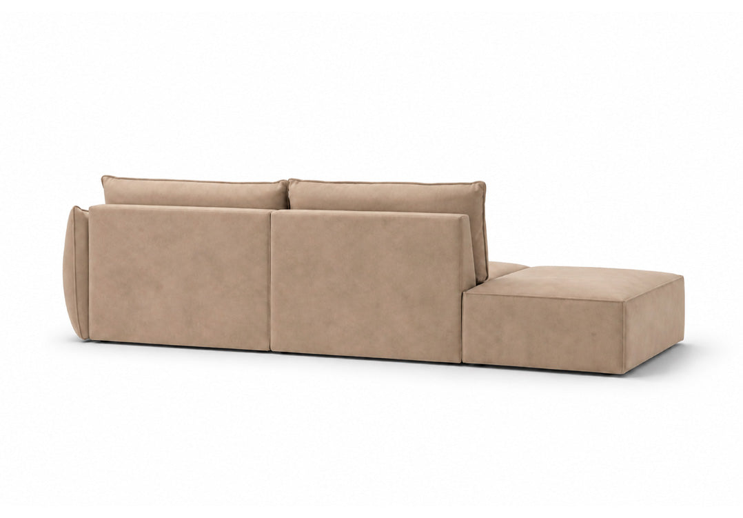 Designerbank chaise longue Nuvola in Fluweel