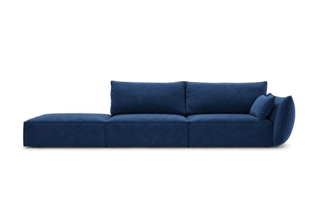 Designerbank chaise longue Nuvola in Fluweel