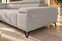 Ecksofa Volo in Chenille Beige, Ottomane links – Ansicht 5