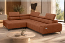 Ecksofa Volo in Chenille Terrakotta, Ottomane links – Ansicht 4