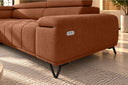Ecksofa Volo in Chenille Terrakotta, Ottomane links – Ansicht 5