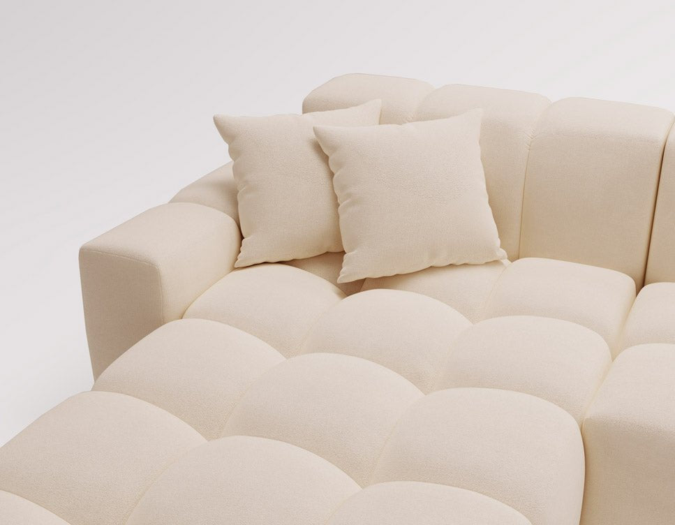 Designerbank Amber in fluweel