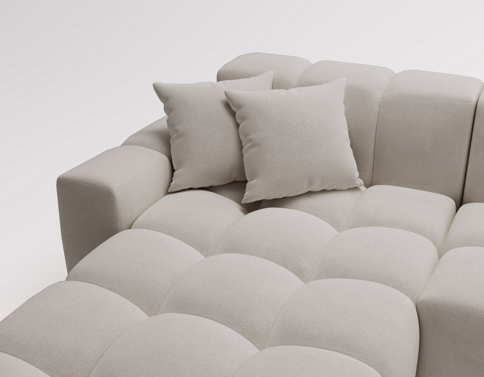 Designerbank Amber in fluweel