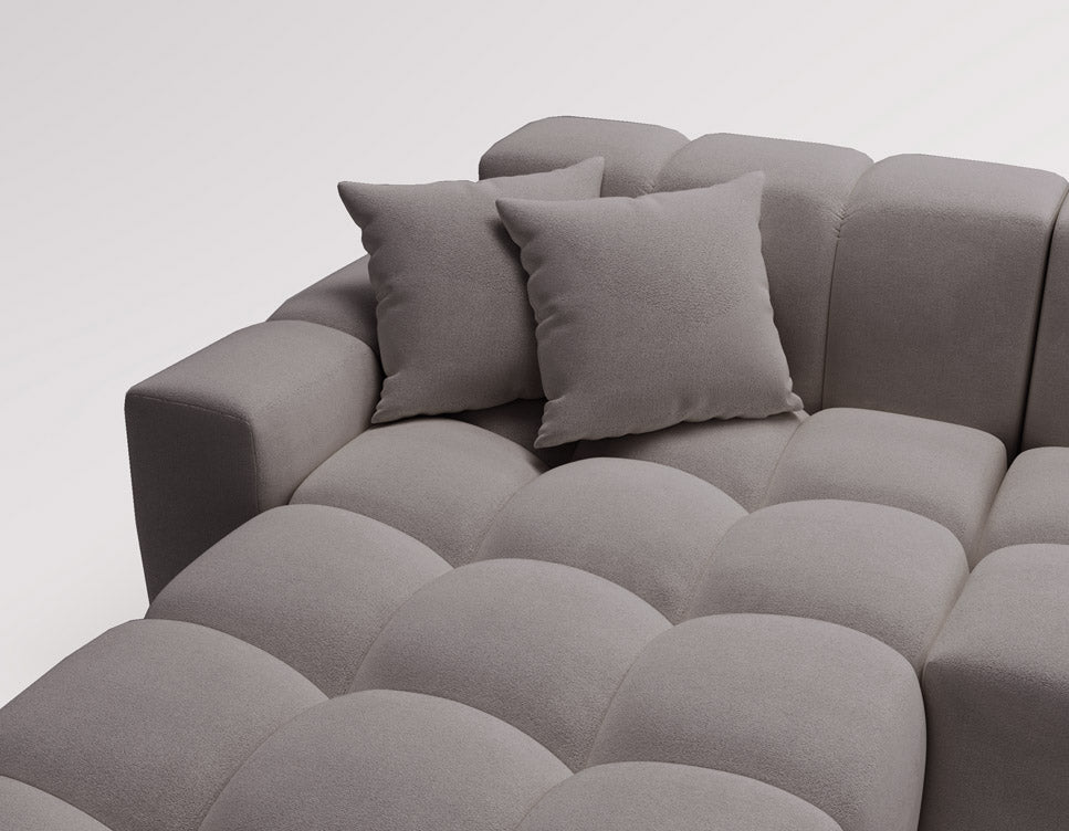 Designerbank Amber in fluweel