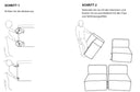 Canapé modulaire Domo à configurer soi-même