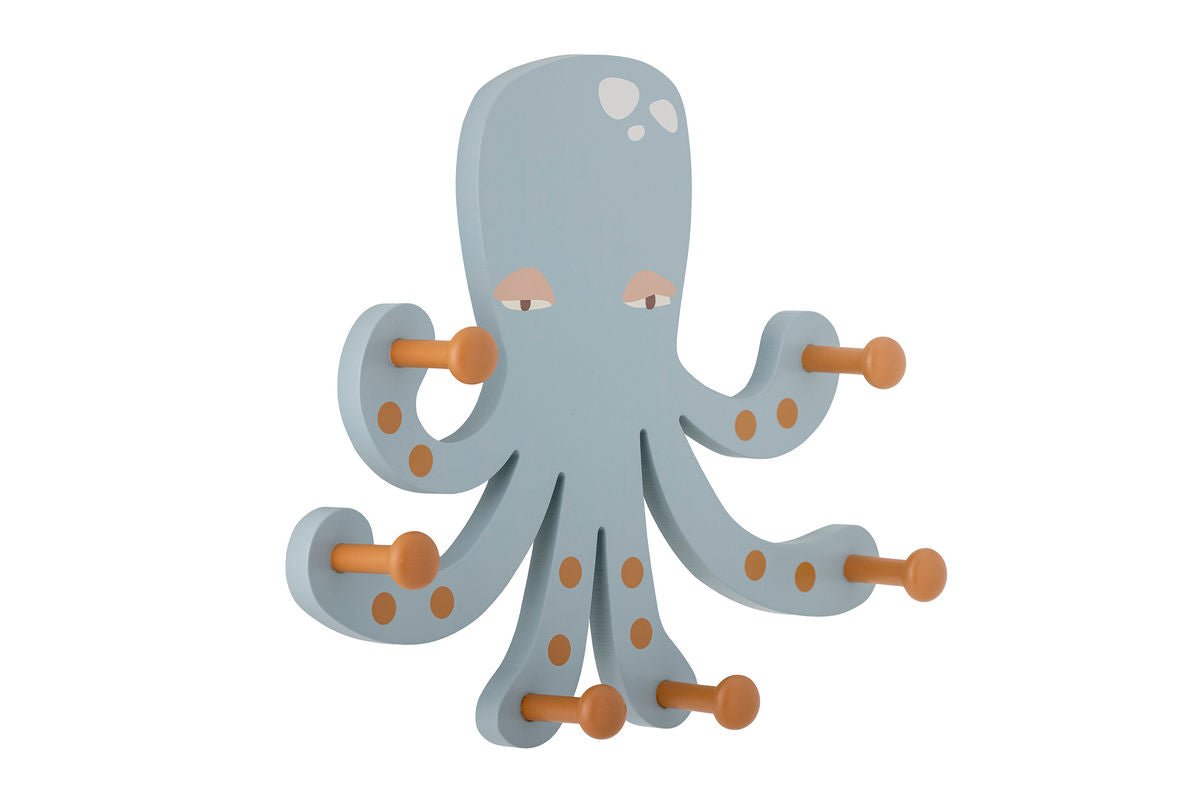 Kinderkapstok Onda – Inktvis van MDF met 6 haken