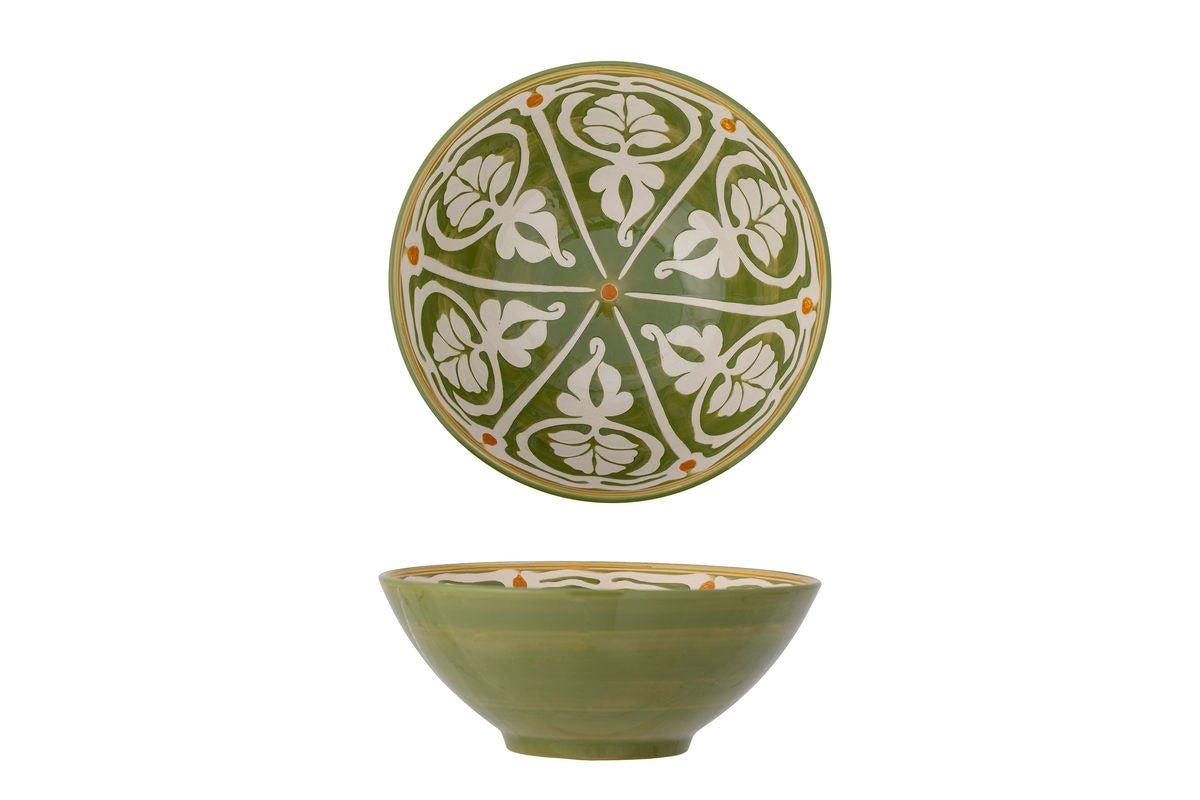 Schotel Hakuna - handgeschilderd aardewerk in Groen