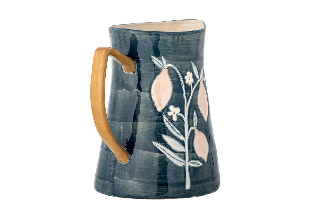 Krug Ameli – faïence décorée à la main en Bleu