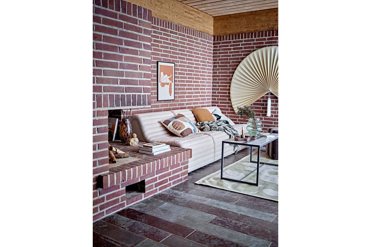 Plaid Yara – Vert, en coton recyclé