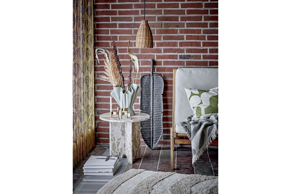 Plaid Yara – Vert, en coton recyclé