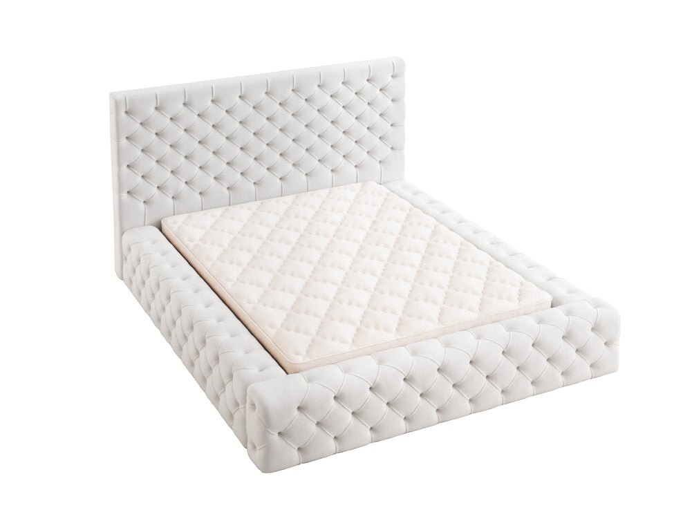 Designer gestoffeerd bed Lana Fluweel met opbergruimte