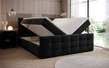 Boxspringbett Luxor Samt mit Stauraum - Luxusbetten24