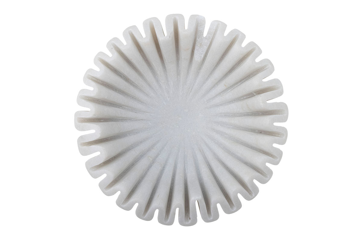 Schaal Anira – met de hand gesneden witte marmer