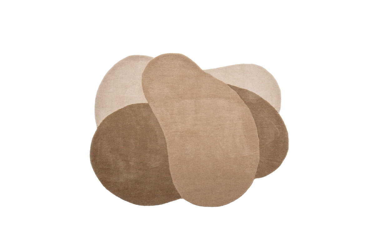 Tapis Arlo – Formes organiques en marron chaud