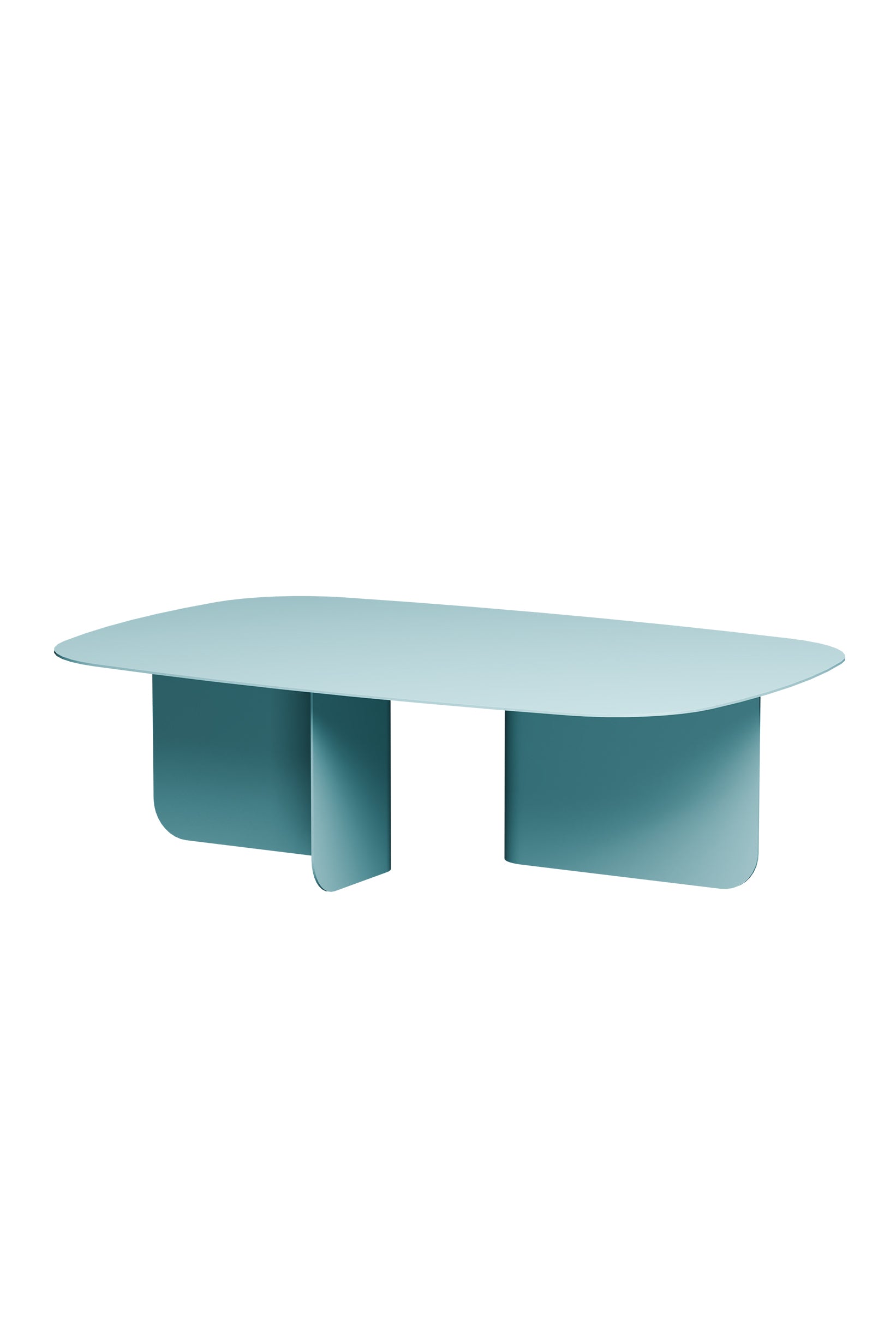 Table basse Livia – design Japandi en tôle thermolaquée