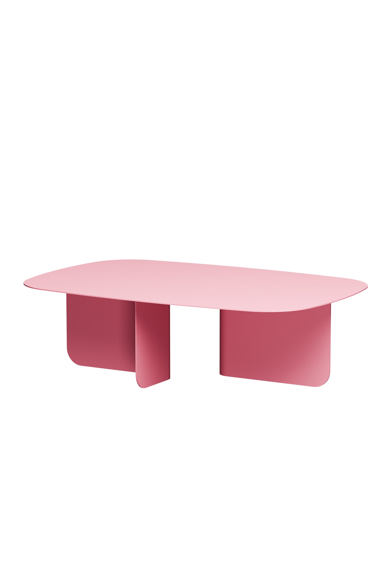 Table basse Livia – design Japandi en tôle thermolaquée