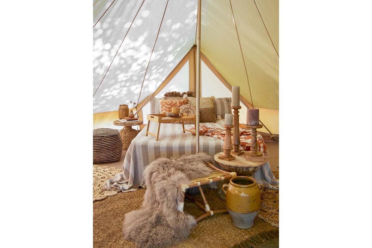 Pot de fleurs décoratif Solaro – glaçure coulée en ton jaune chaud