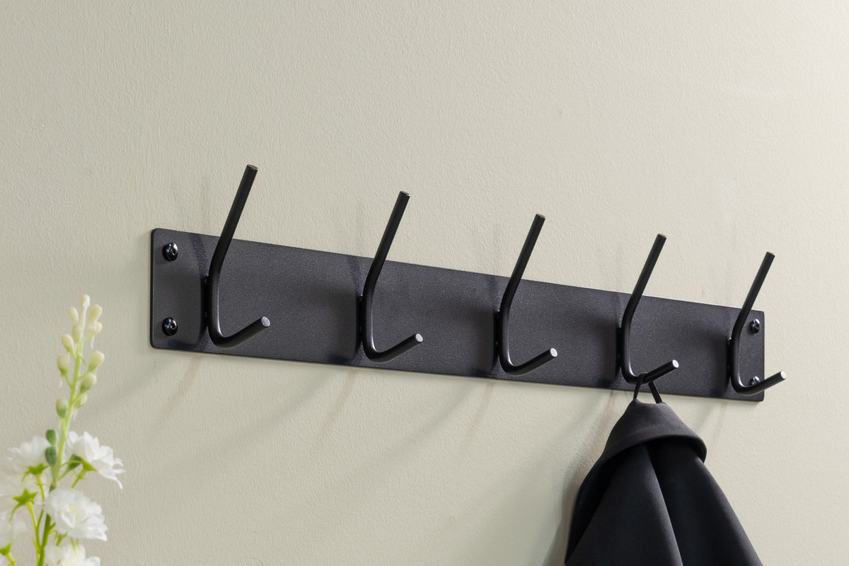 Designer Wandgarderobe Fennick - Schwarz