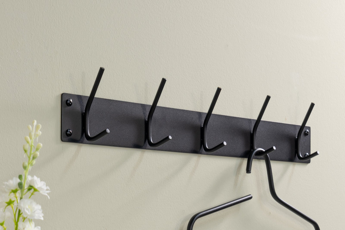 Designer Wandgarderobe Fennick - Schwarz