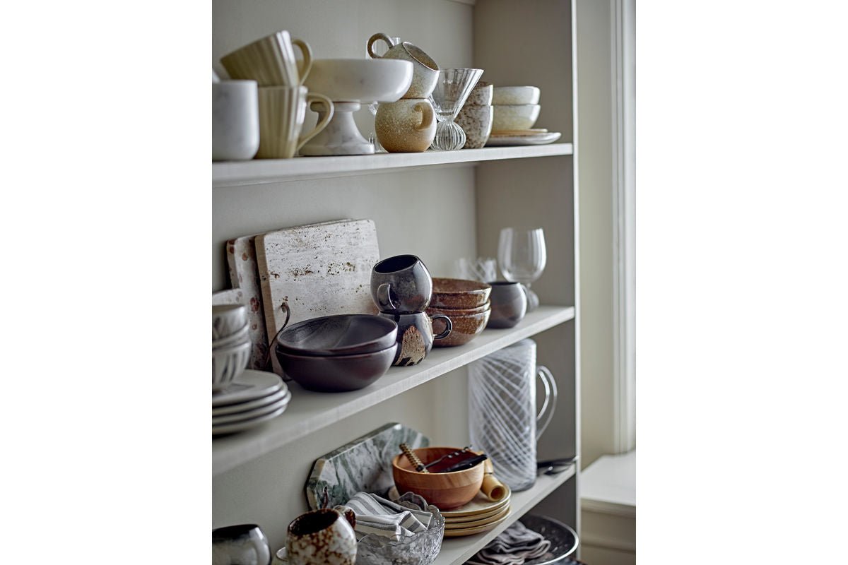 Kom Erin - Witte marmer met elegante standaard