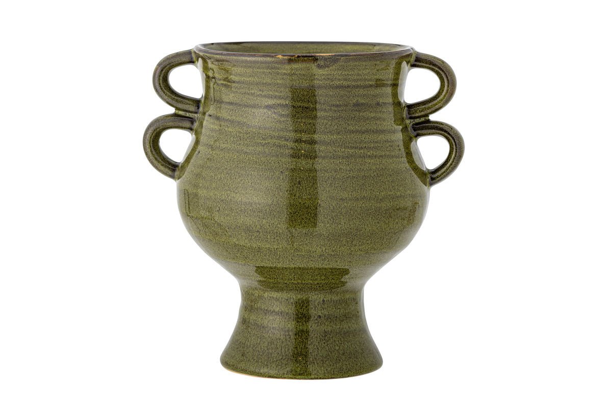 Bloempot „Selari“ – Groene steengoed