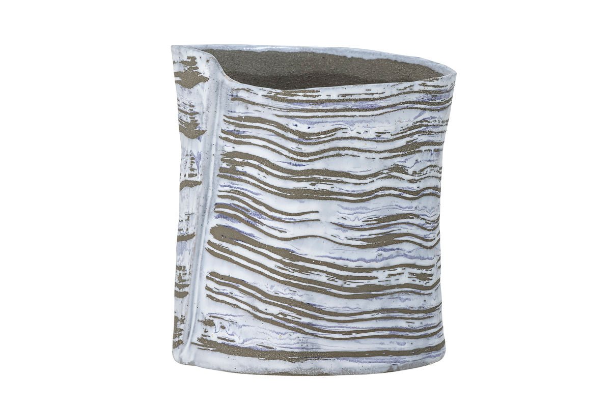 Pot de fleurs Shepper – grès gris