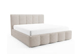 Designer Polsterbett Elva in Bouclé – Beige